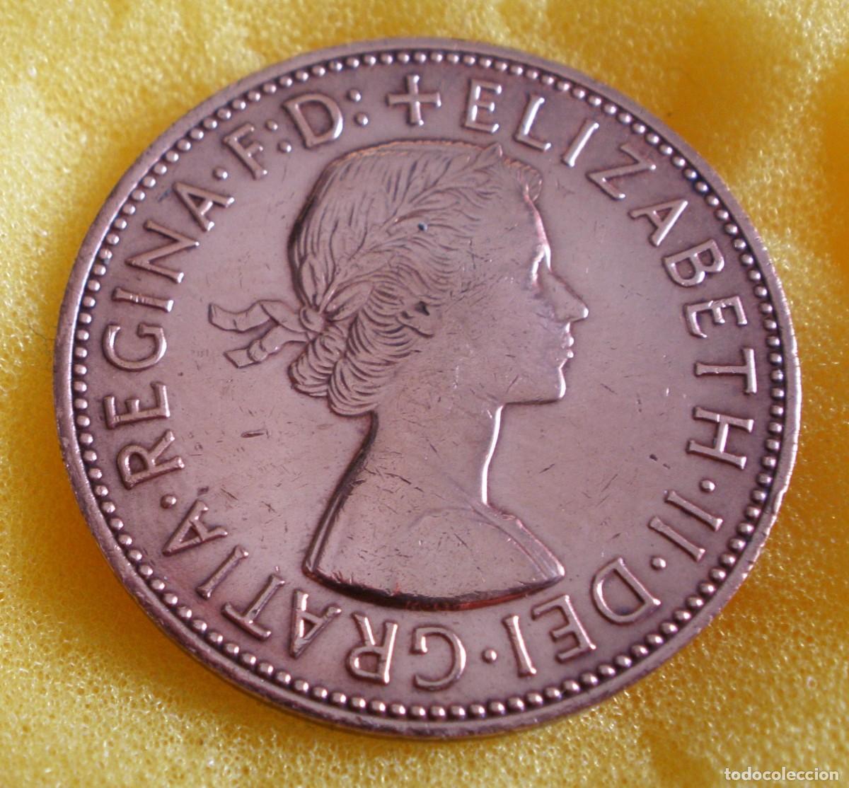 Monedas antiguas de Europa: 1 PENNY 1967 REINO UNIDO - ELIZABETH II - BRITANNIA (&Uacute;LTIMO A&Ntilde;O BRONCE)