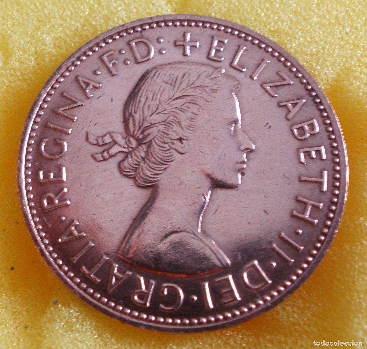 Monedas antiguas de Europa: 1 PENNY 1967 REINO UNIDO - ELIZABETH II - BRITANNIA (&Uacute;LTIMO A&Ntilde;O BRONCE)