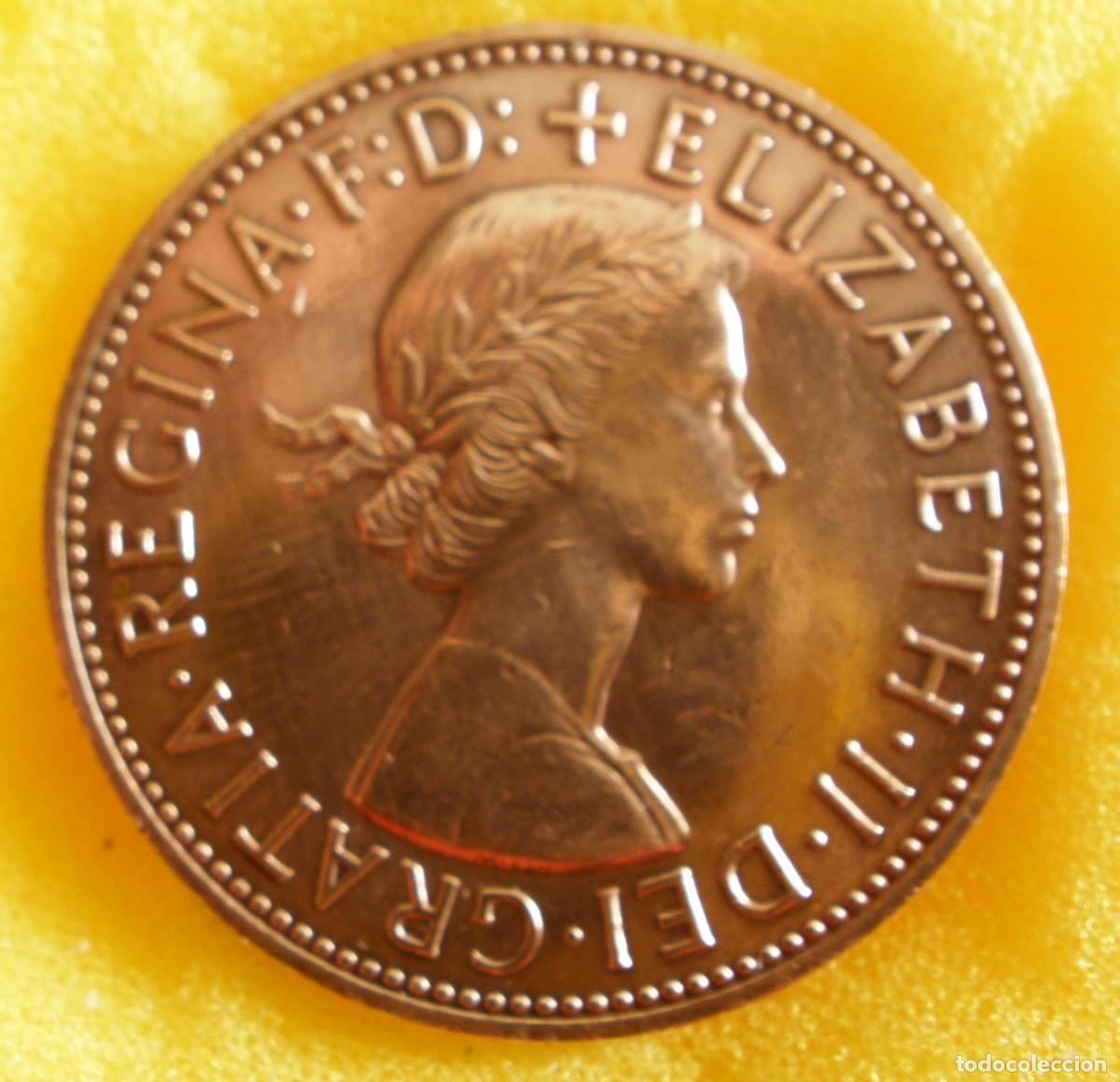 Monedas antiguas de Europa: 1 PENNY 1967 REINO UNIDO - ELIZABETH II - BRITANNIA (&Uacute;LTIMO A&Ntilde;O BRONCE)