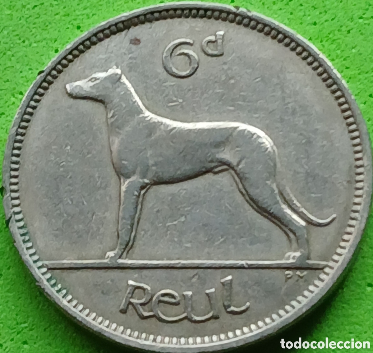 Monedas antiguas de Europa: Irlanda 6 peniques 1946 km#13a poco com&uacute;n