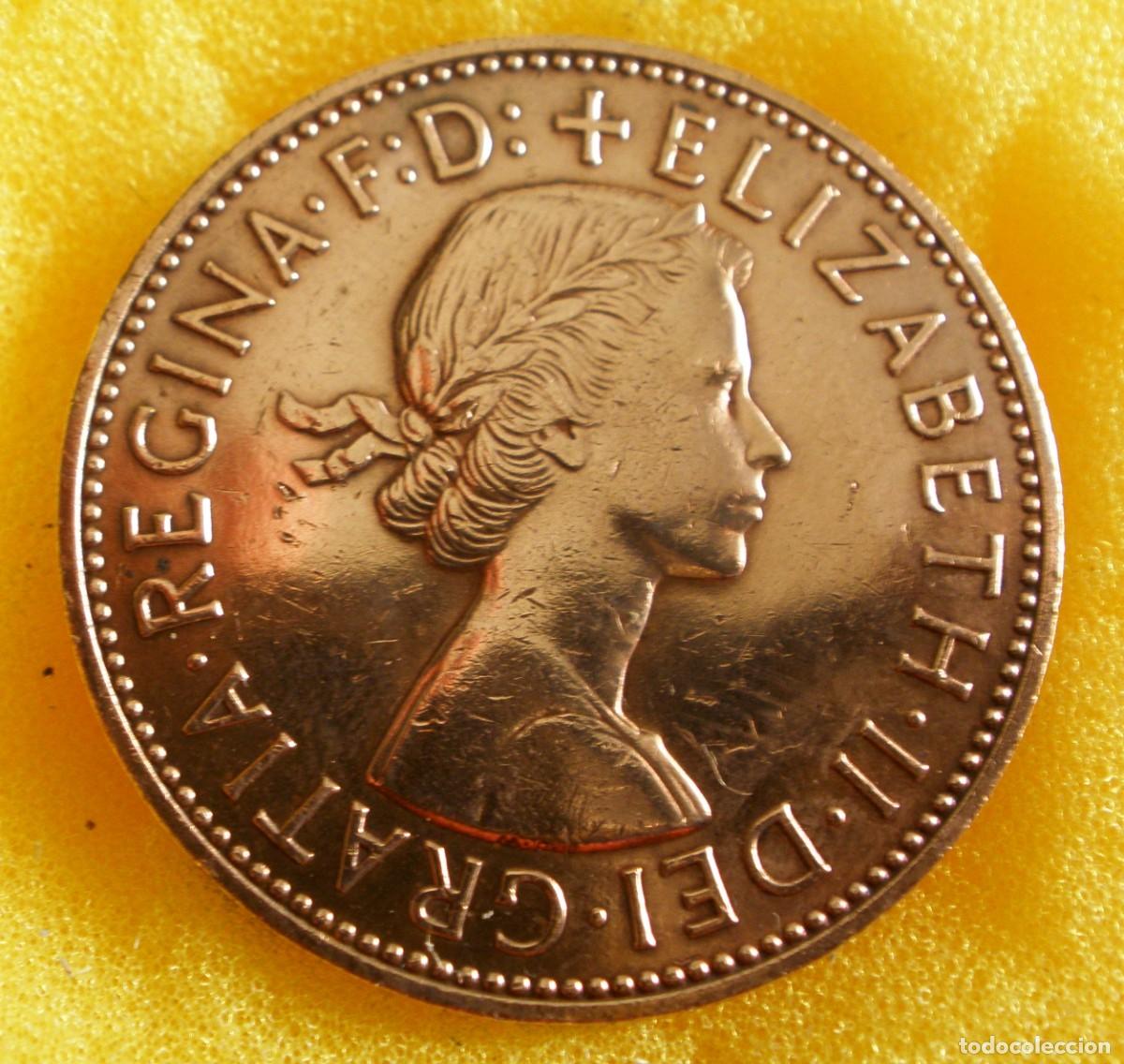 Monedas antiguas de Europa: 1 PENNY 1967 REINO UNIDO - ELIZABETH II - BRITANNIA (&Uacute;LTIMO A&Ntilde;O BRONCE)