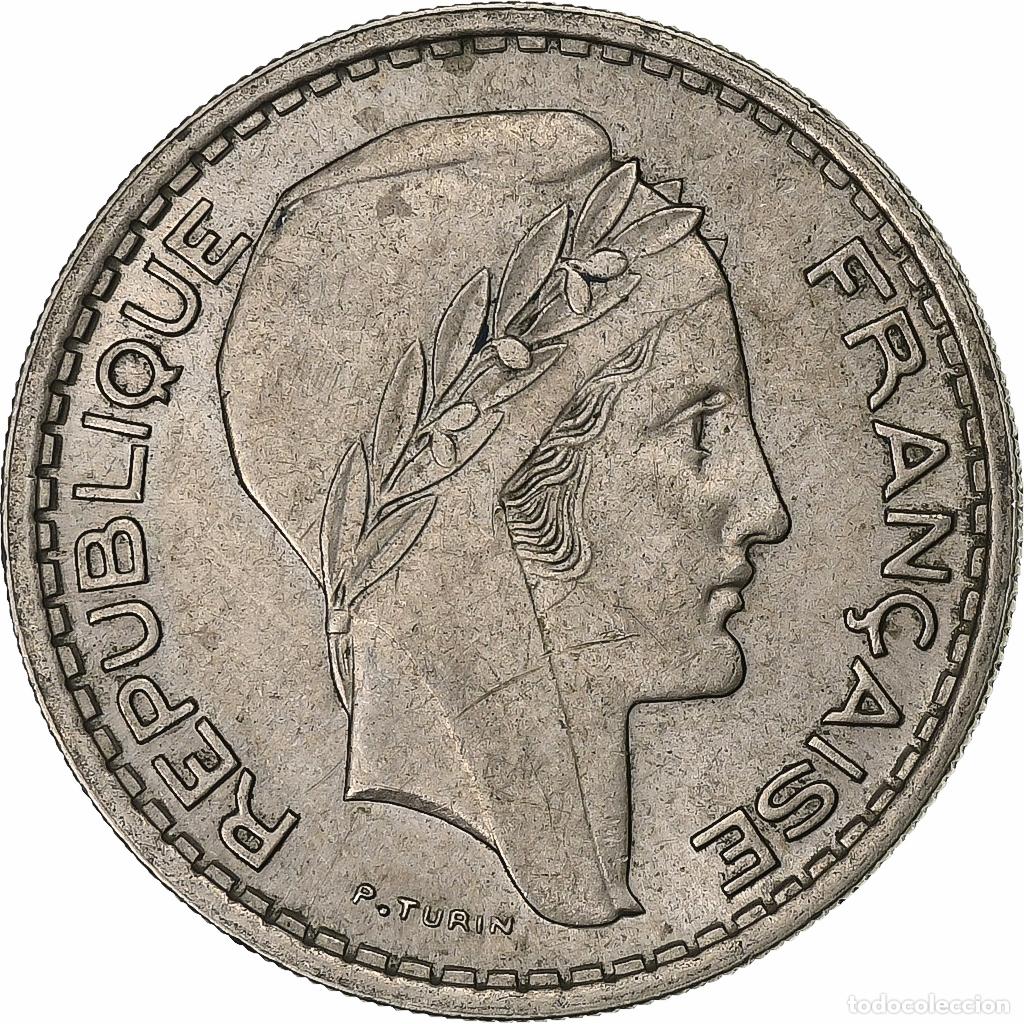 Moedas antigas da Europa: [#227272] Francia, 10 Francs, Turin, 1946, Beaumont - Le Roger, Cobre - n&iacute;quel, EBC