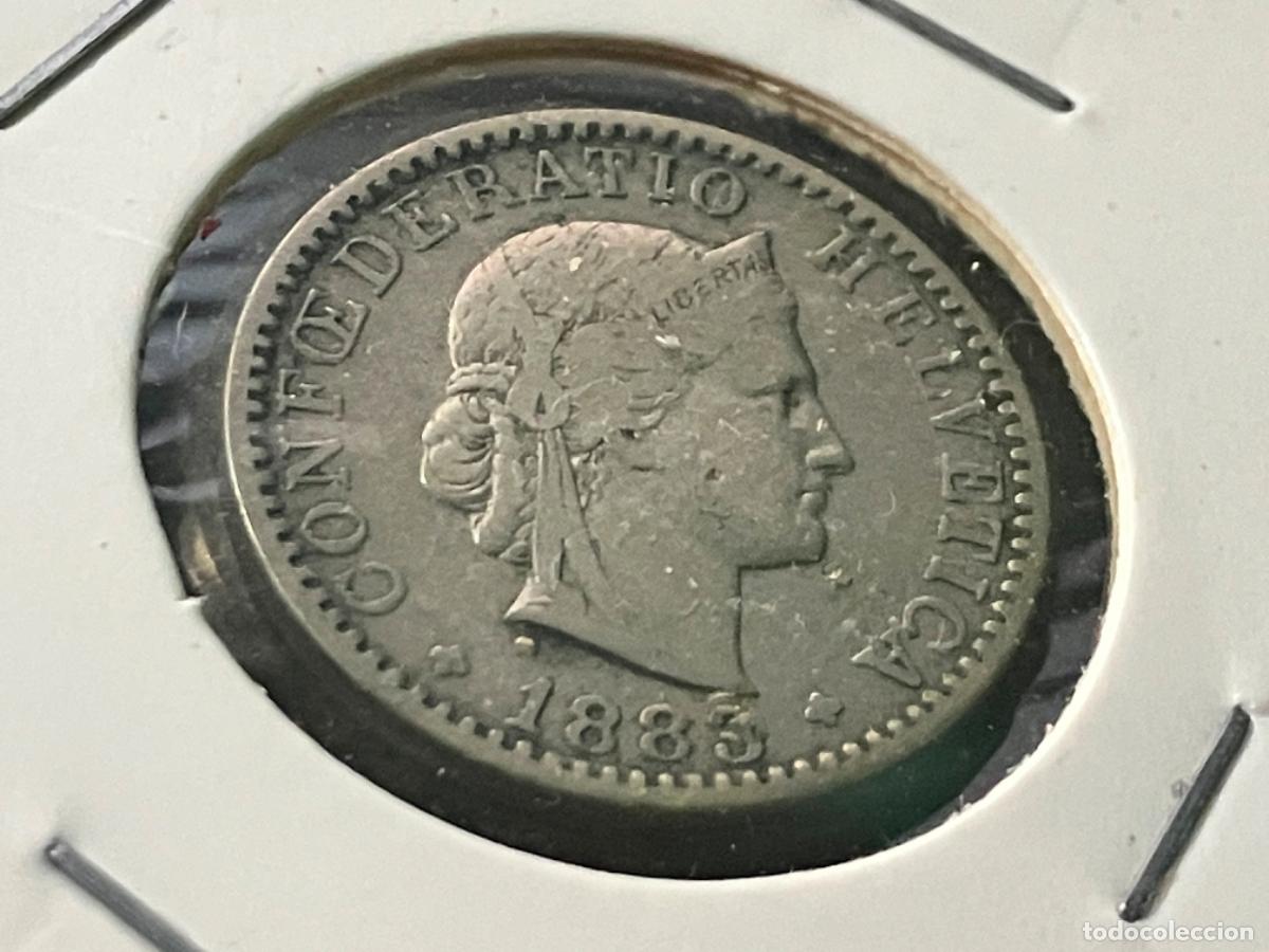 Monedas antiguas de Europa: Suiza Moneda 20 c&eacute;ntimos - Helvetia 1883