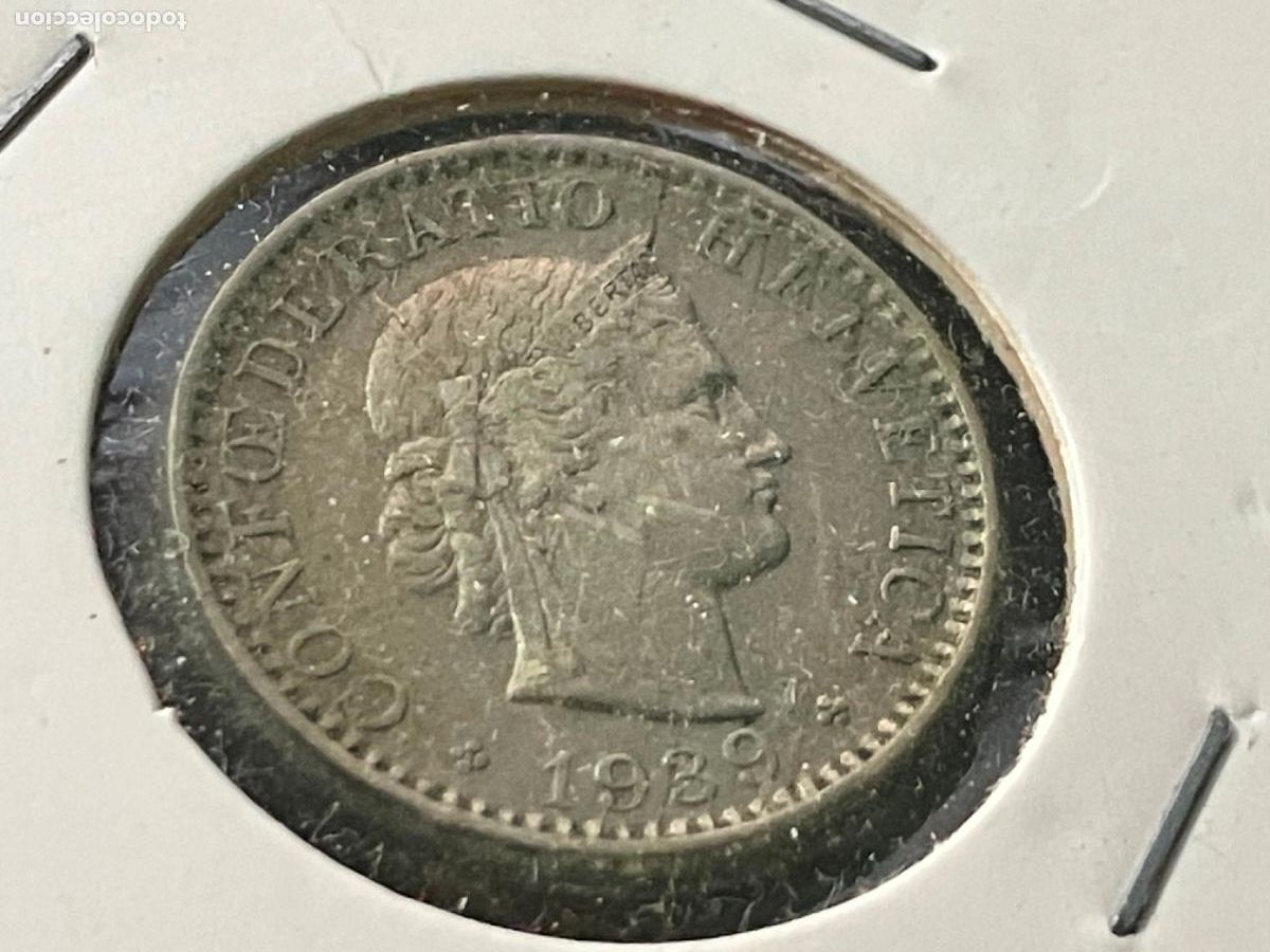 Monedas antiguas de Europa: Suiza Moneda 20 c&eacute;ntimos - Helvetia 1939