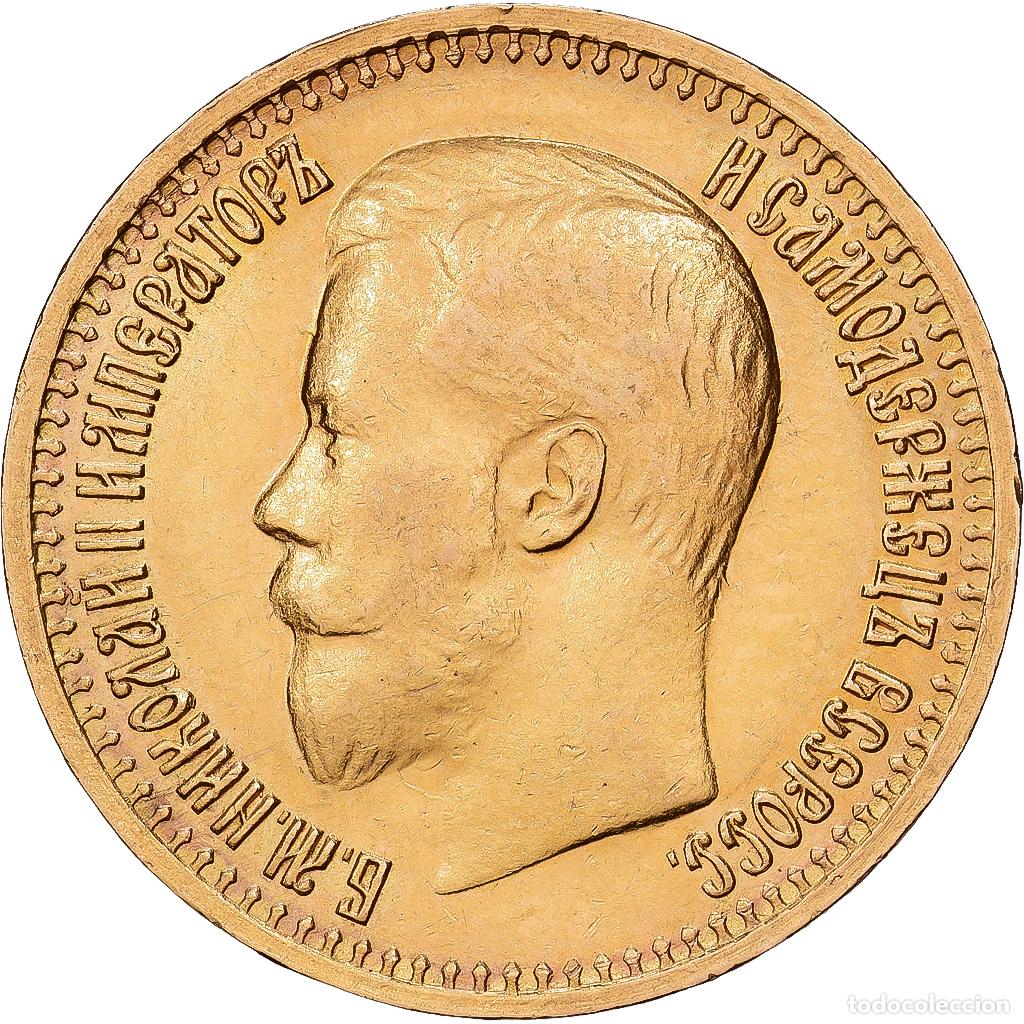 Monedas antiguas de Europa: [#1551132] Rusia, Nicholas II, 7 Roubles 50 Kopeks, 1897, St. Petersburg, Oro, MBC+, KM:63