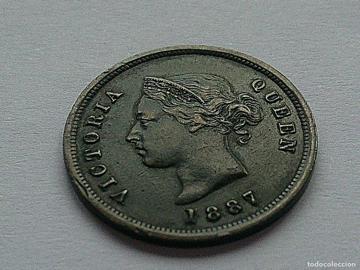 Monedas antiguas de Europa: Chipre Victoria 1/4 piastra 1887 10dz28