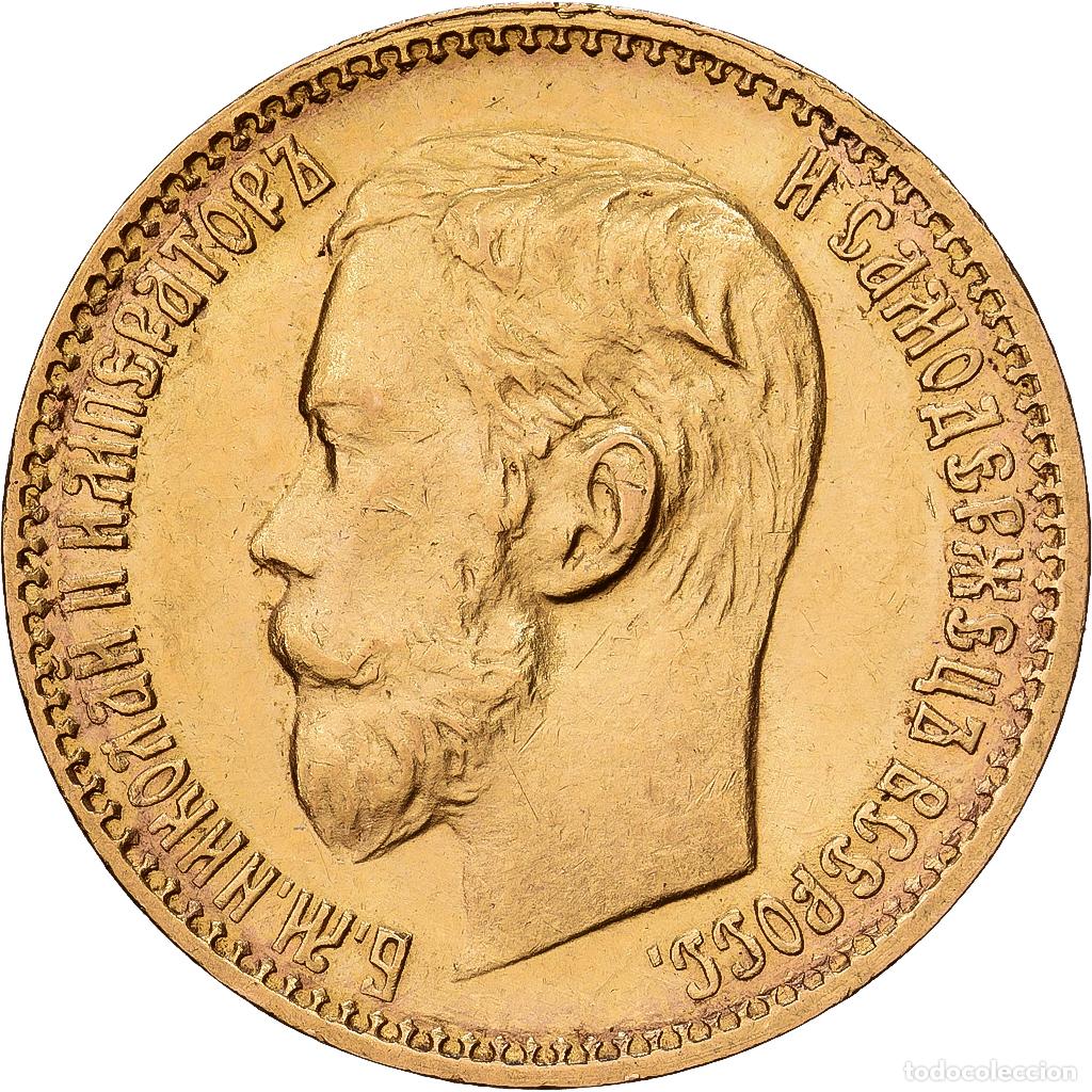 Monedas antiguas de Europa: [#1551160] Rusia, Nicholas II, 5 Roubles, 1898, St. Petersburg, Oro, MBC+, KM:62
