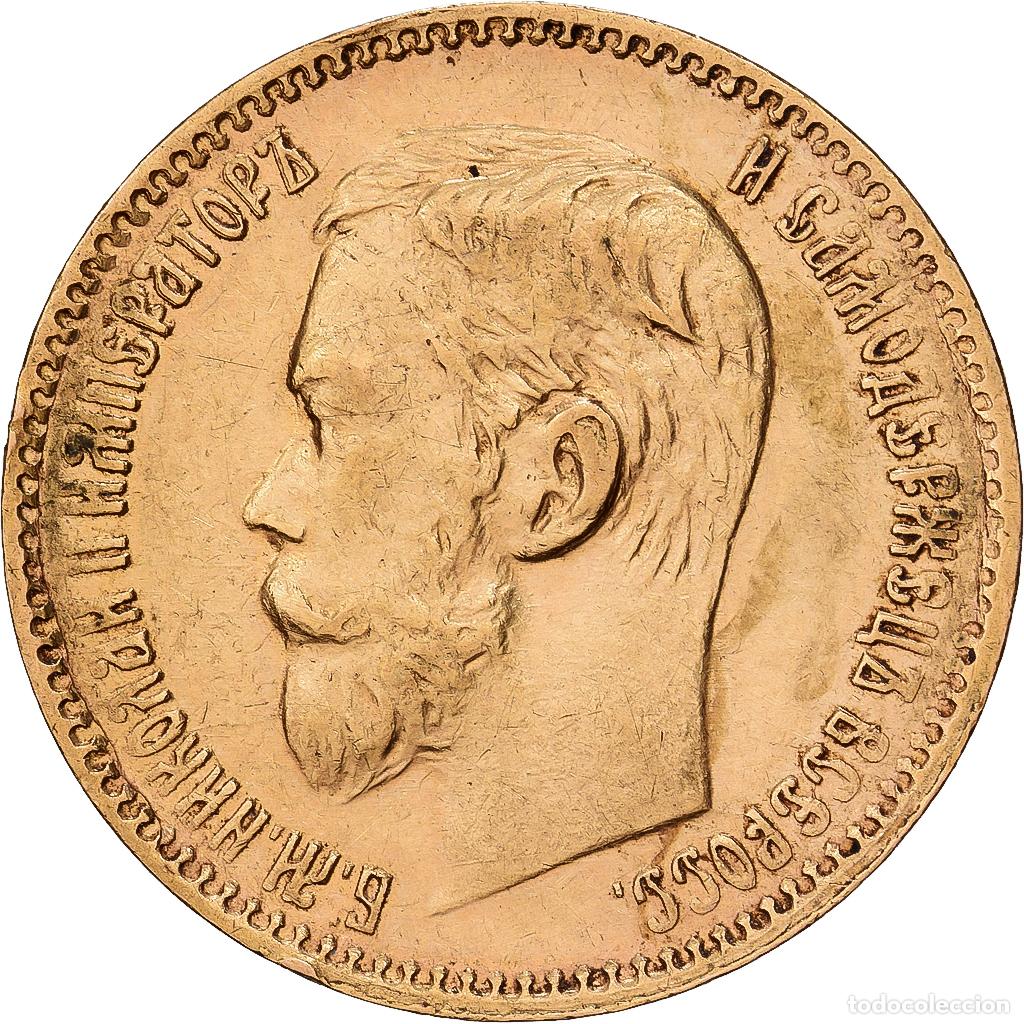Monedas antiguas de Europa: [#1551155] Rusia, Nicholas II, 5 Roubles, 1898, St. Petersburg, Oro, MBC+, KM:62