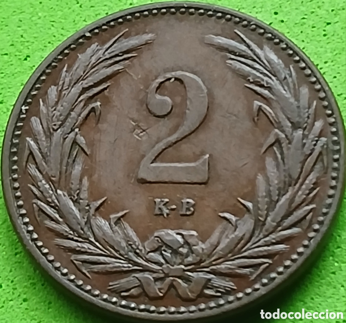Monedas antiguas de Europa: Hungr&iacute;a 2 filler 1894 km#481