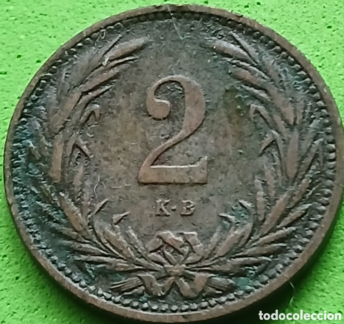 Monedas antiguas de Europa: Hungr&iacute;a 2 filler 1905 km#481