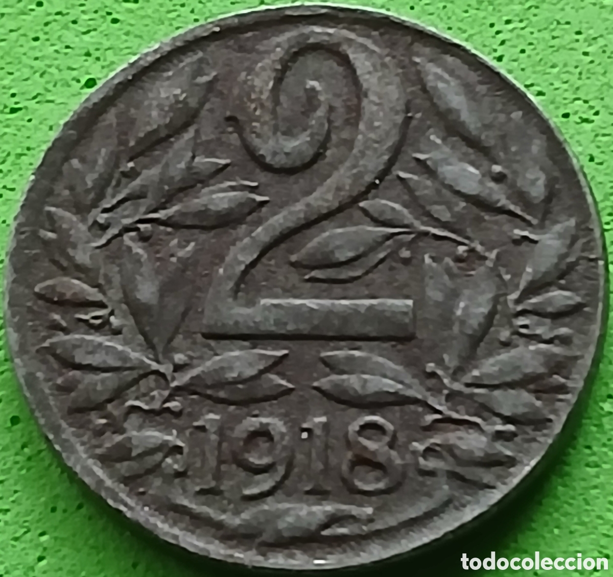 Monedas antiguas de Europa: Austria 2 hellers 1918 km#2824