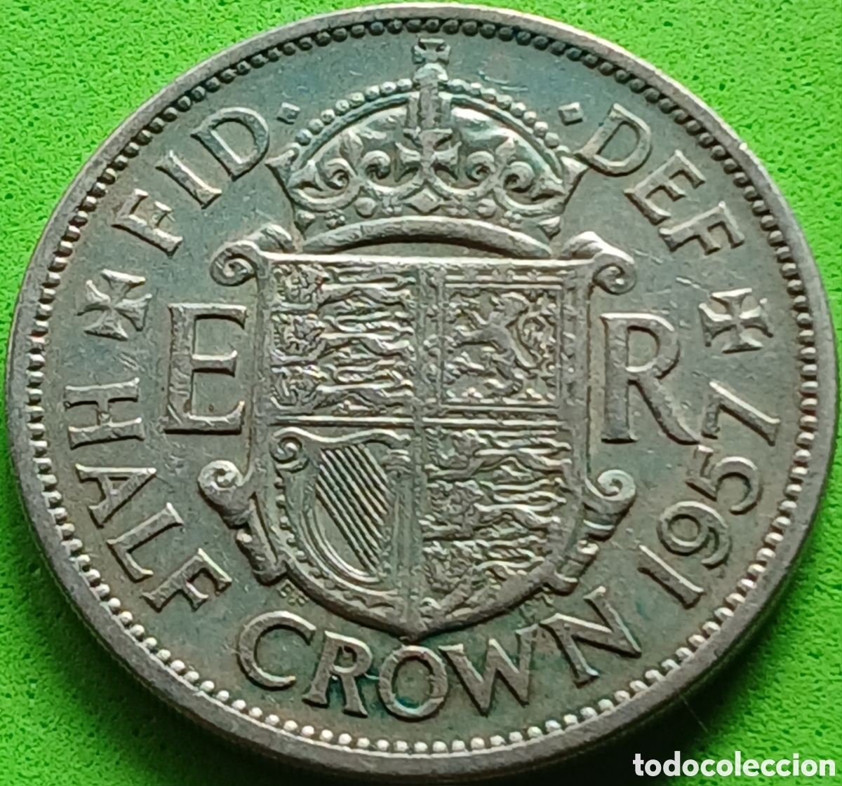 Monedas antiguas de Europa: Reino Unido half crown 1957 km#907