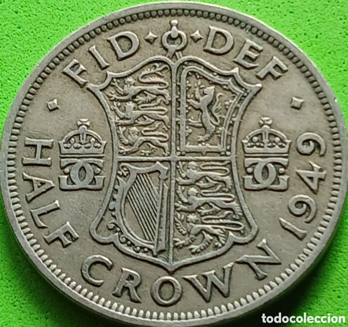 Monedas antiguas de Europa: Reino Unido half crown 1949 km#879
