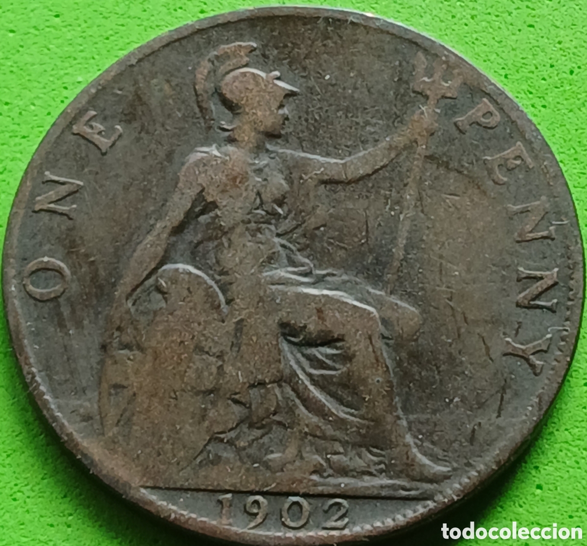 Monedas antiguas de Europa: Reino Unido one penny 1902 km#794