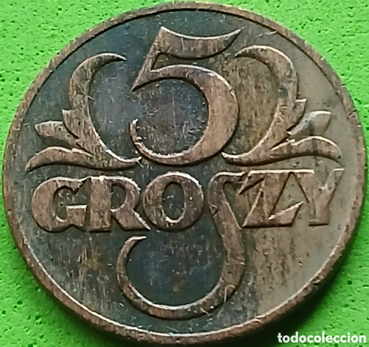 Monedas antiguas de Europa: Polonia 5 groszy 1936 Y#10a