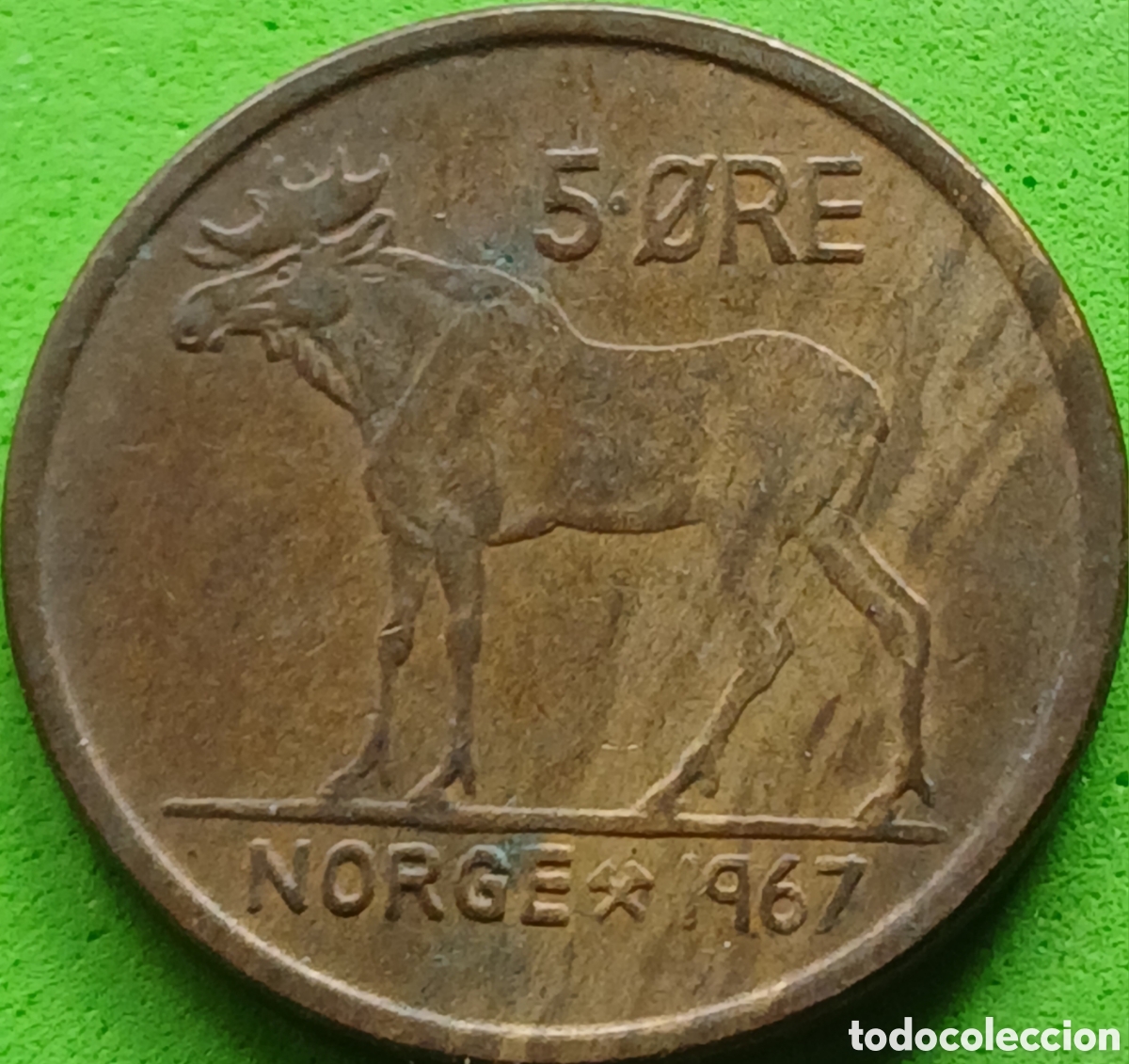 Monedas antiguas de Europa: Noruega 5 ore 1967 km#405