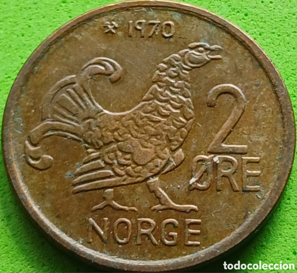 Monedas antiguas de Europa: Noruega 2 ore 1970 km#410