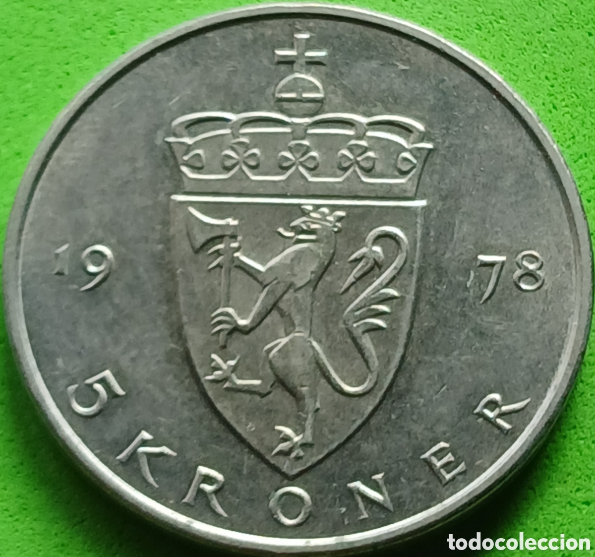 Monedas antiguas de Europa: Noruega 5 coronas 1978 km#420