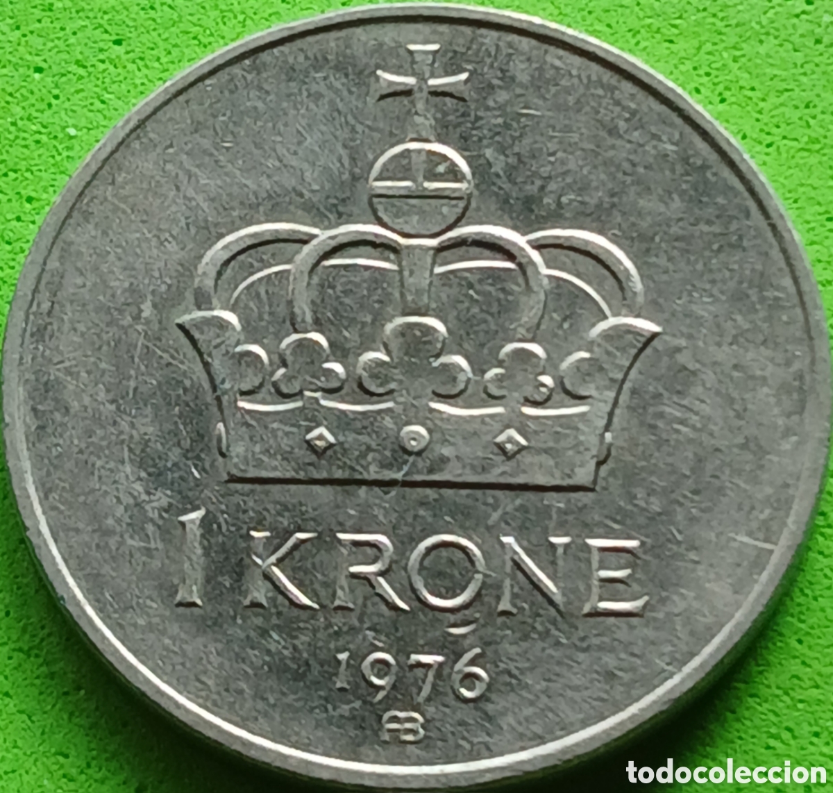 Monedas antiguas de Europa: Noruega 1 corona 1976 km#419