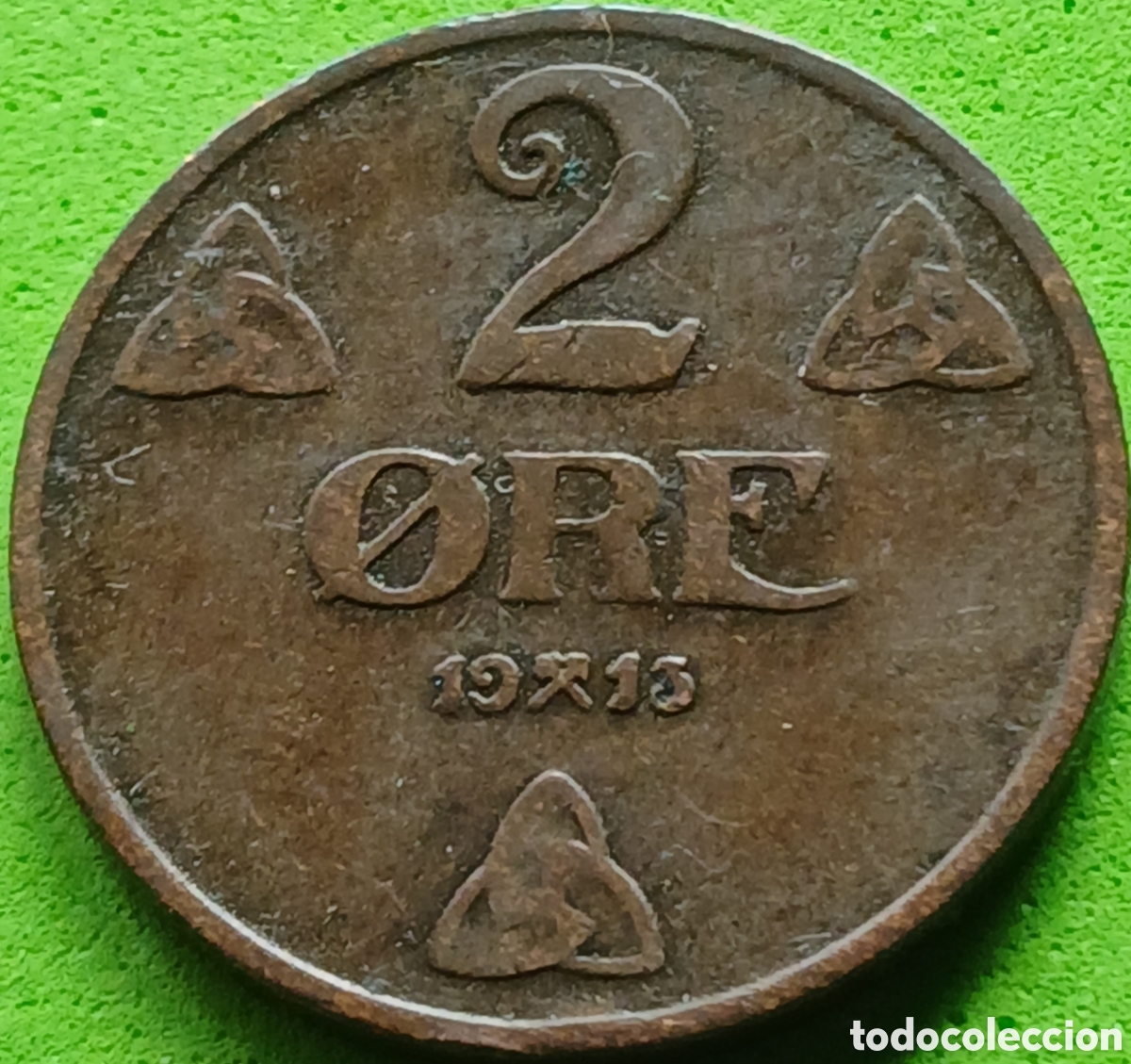 Monedas antiguas de Europa: Noruega 2 ore 1913 km#371