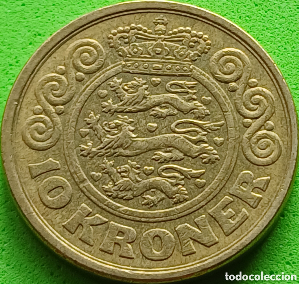 Monedas antiguas de Europa: Dinamarca 10 coronas 1990 km#867