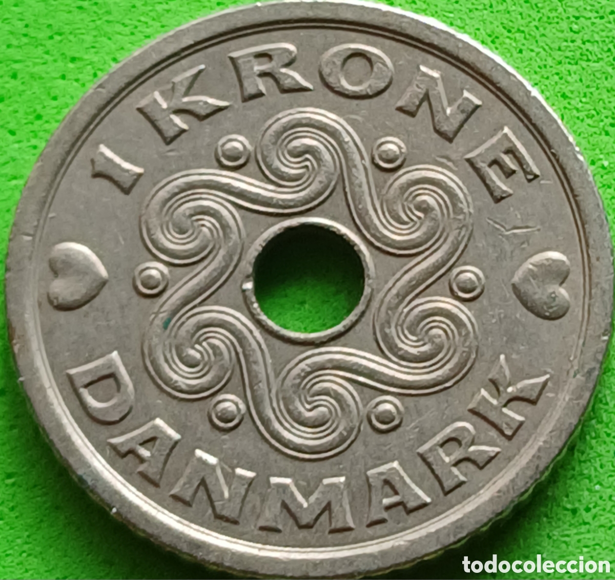 Monedas antiguas de Europa: Dinamarca 1 corona 1992 km#873