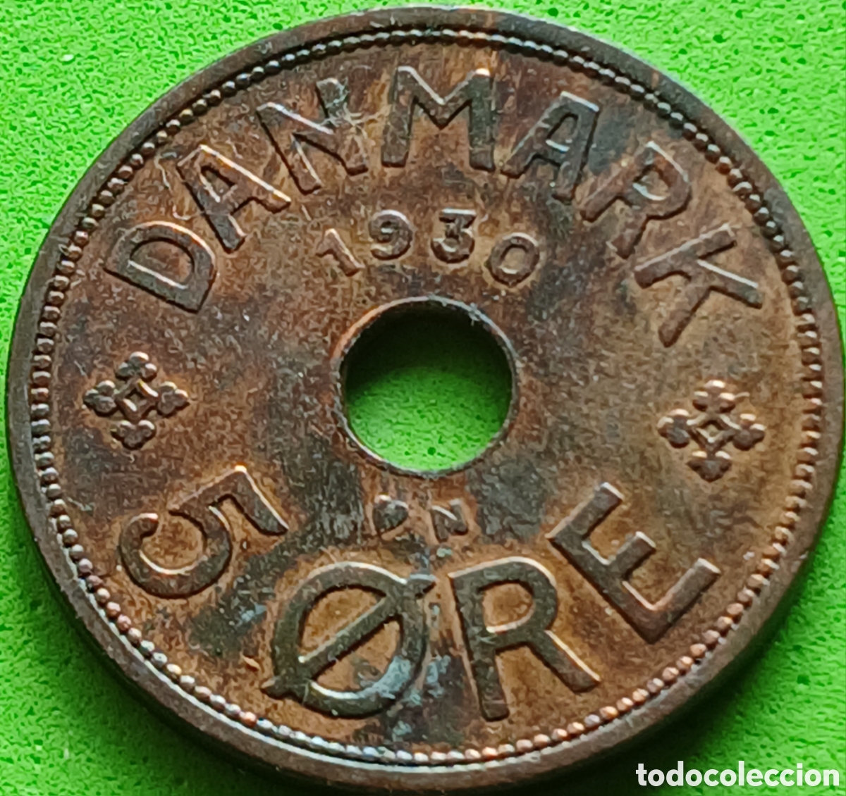 Monedas antiguas de Europa: Dinamarca 5 ore 1930 km#828