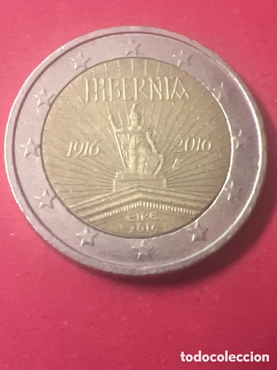 Monedas antiguas de Europa: C573. Irlanda 2 Euros - 2016 CONMEMORATIVA - Hibernia, Alzamiento de Pascua 1926 [Ireland]