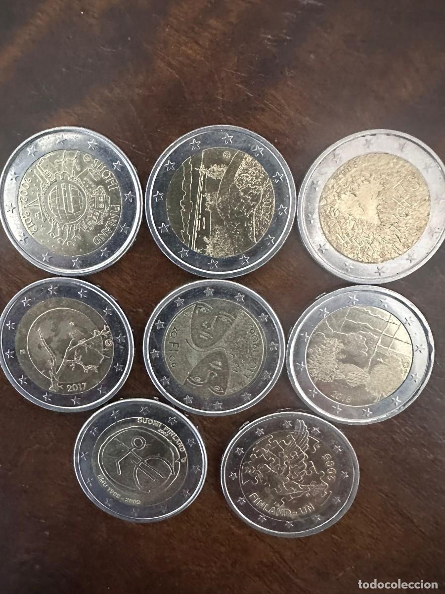Alte M&uuml;nzen aus Europa: LOTE MONEDAS 2 EUROS FINLANDIA: TEM&Aacute;TICA NATURALEZA, SOCIEDAD Y DERECHOS (INCL. 60 aniversario DDHH)