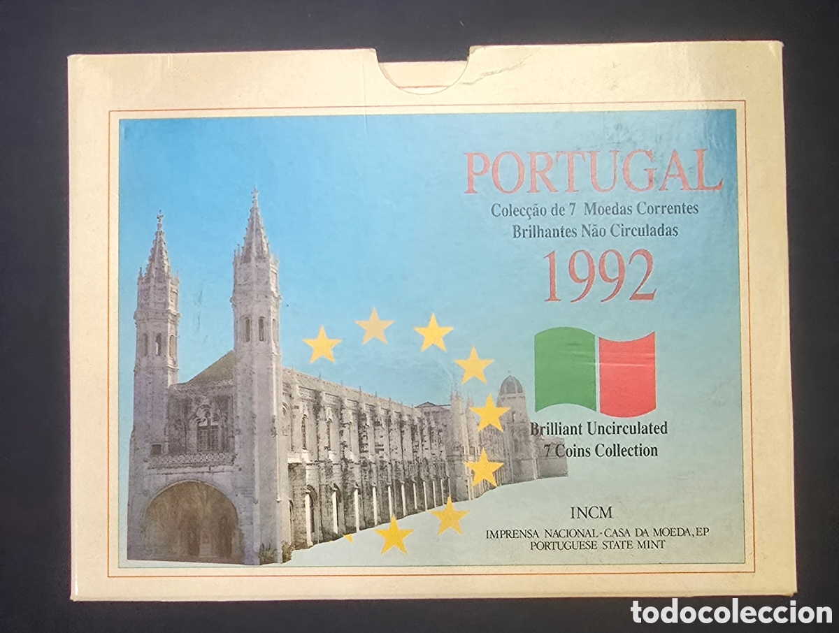 Monedas antiguas de Europa: Portugal Set de Monedas de 1992 calidad Brillante