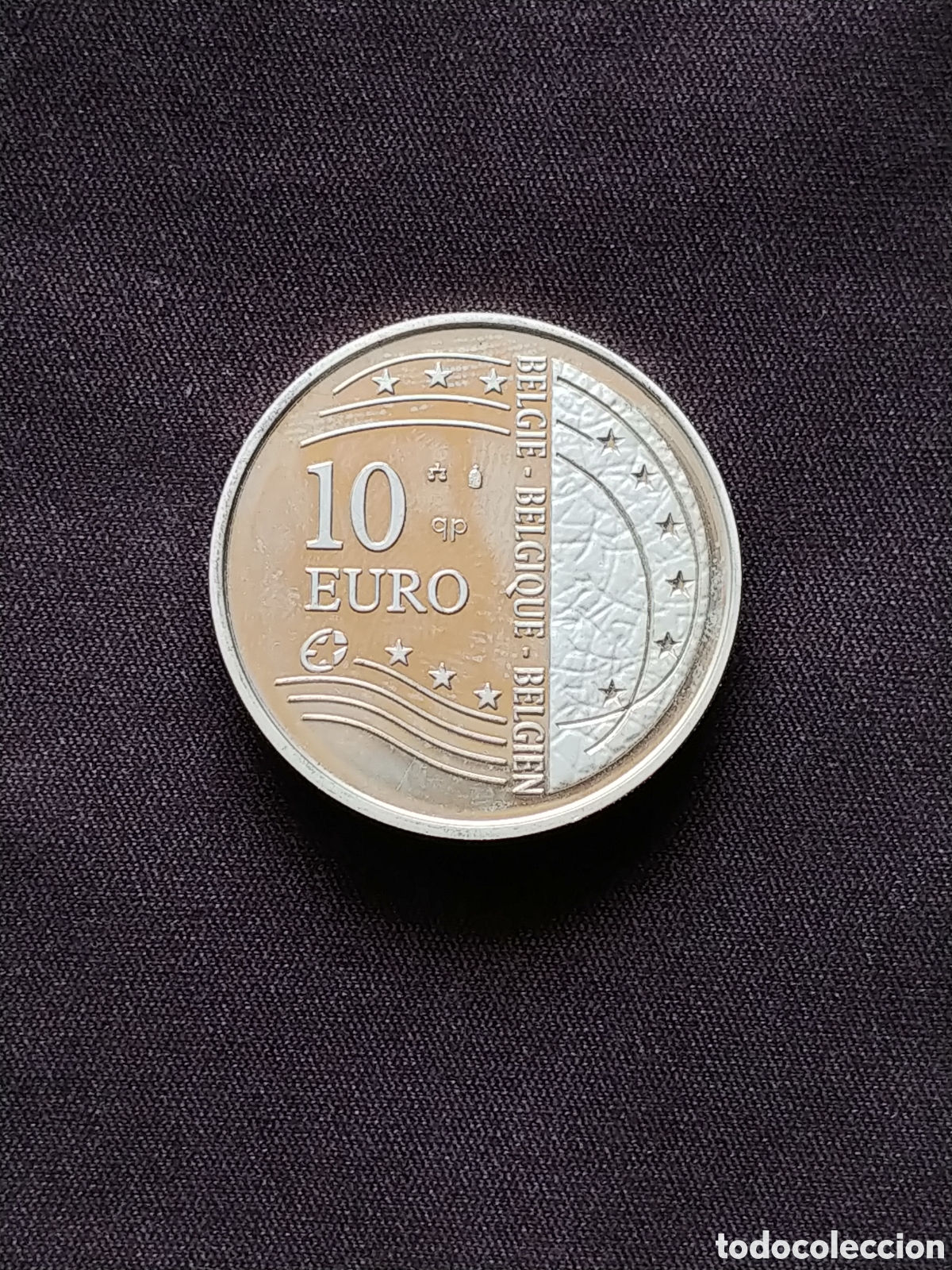 Monedas antiguas de Europa: B&eacute;lgica, 10 Euro 2004, Ag .925 mls., Proof, S/C