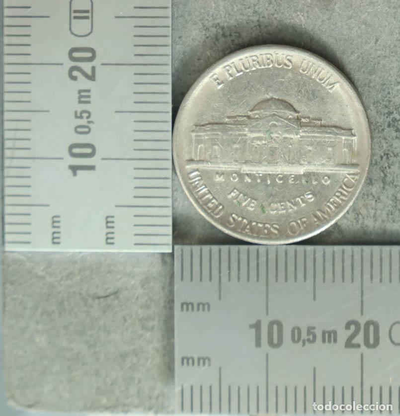 Monedas antiguas de Europa: MONEDA. 5 Cents - USA - Jefferson - Monticello 1985