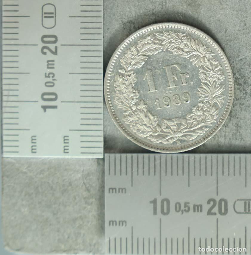 Monedas antiguas de Europa: MONEDA. 1 Franco - Suiza - Helvetia 1989