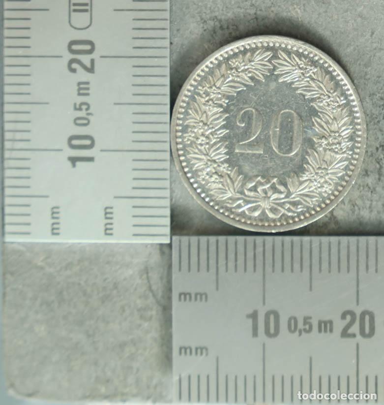 Old Coins of Europe: MONEDA. 20 Rappen - Suiza - Libertas - Confoederatio Helvetica 1985