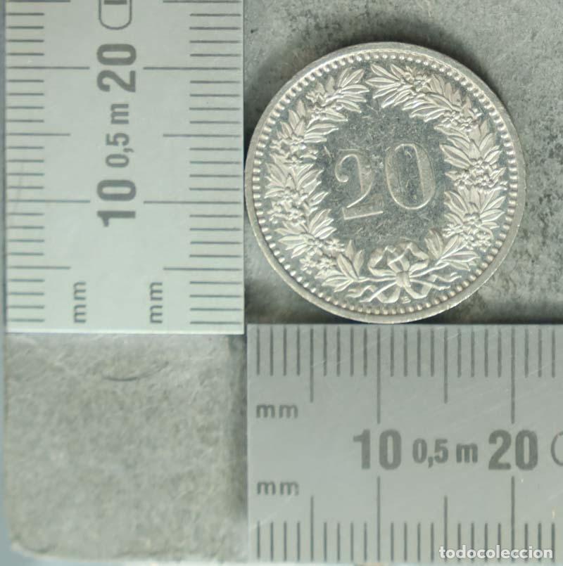Old Coins of Europe: MONEDA. 20 Rappen - Suiza - Coronas de flores 1988