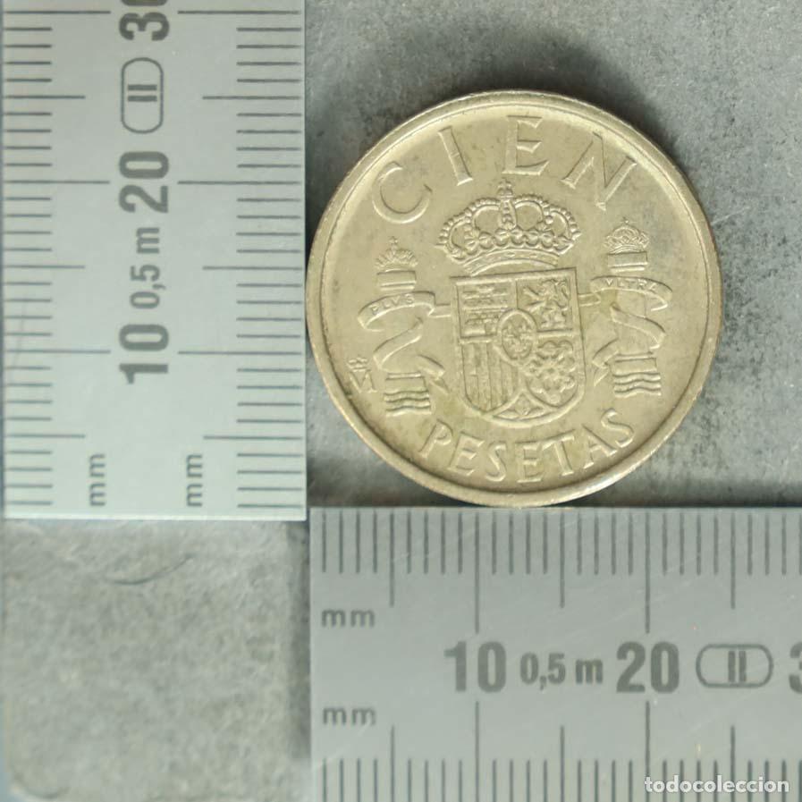 Alte M&uuml;nzen aus Europa: MONEDA. 100 Pesetas - Espa&ntilde;a - Juan Carlos I - Escudo de Espa&ntilde;a - Flor de lis 1989