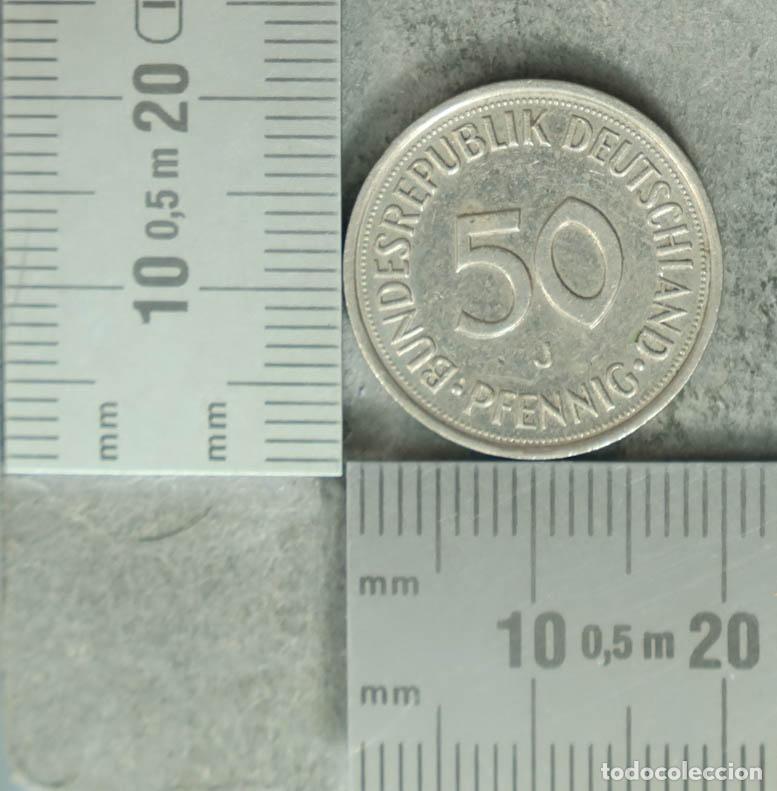 Alte M&uuml;nzen aus Europa: MONEDA. 50 Pfennig - Alemania - Bundesrepublik Deutschland 1992