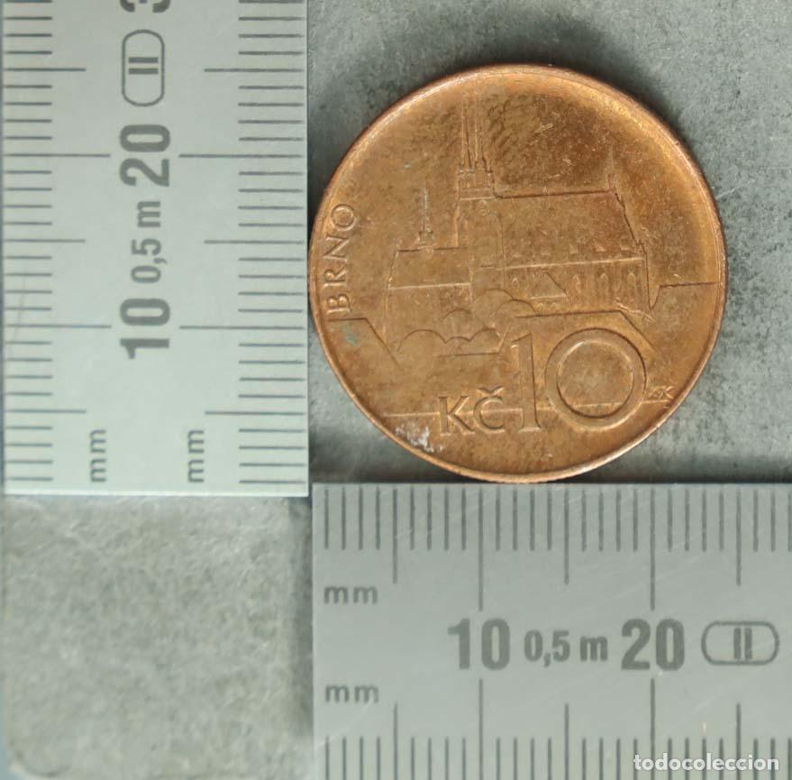 Alte M&uuml;nzen aus Europa: MONEDA. 10 Coronas - Rep&uacute;blica Checa - Catedral de San Pedro y San Pablo - Brno 1993