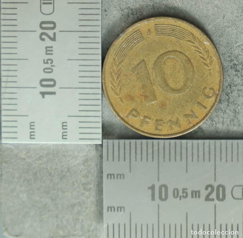 Alte M&uuml;nzen aus Europa: MONEDA. 10 Pfennig - Alemania - Rep&uacute;blica Federal 1979
