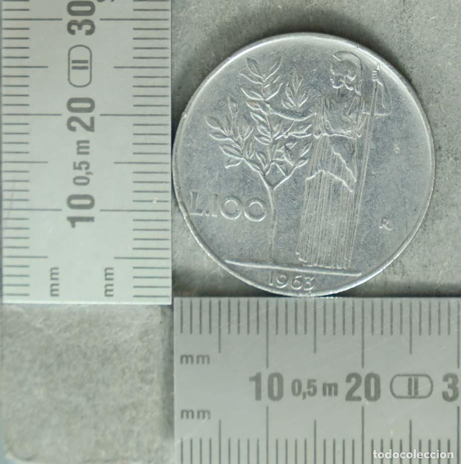 Alte M&uuml;nzen aus Europa: MONEDA. 100 Lire - Italia - Minerva 1963