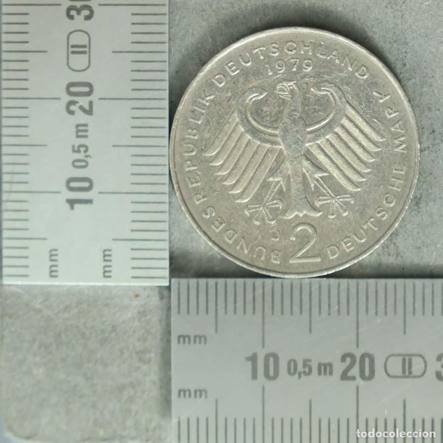 Alte M&uuml;nzen aus Europa: MONEDA. 2 Deutsche Mark - Alemania - Konrad Adenauer 1979