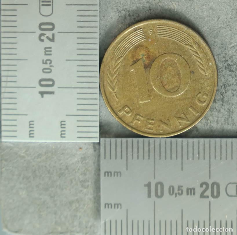 Alte M&uuml;nzen aus Europa: MONEDA. 10 Pfennig - Alemania - Rep&uacute;blica Federal 1980