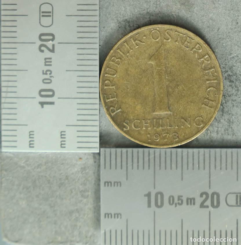 Alte M&uuml;nzen aus Europa: MONEDA. 1 Schilling - Austria - Republik &Ouml;sterreich - Edelweiss 1973