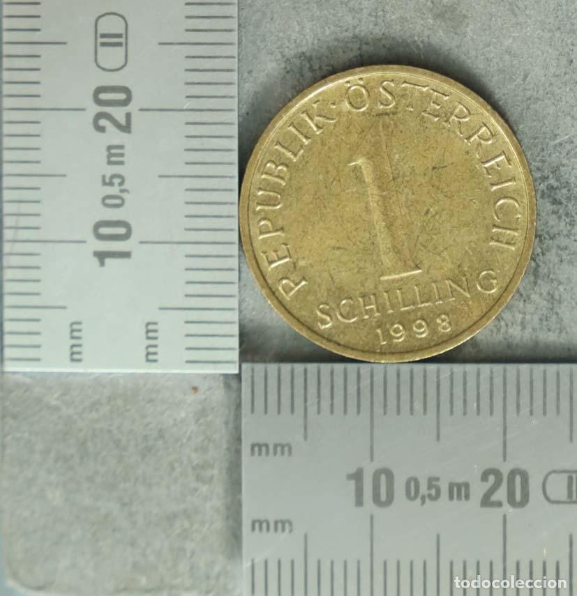 Alte M&uuml;nzen aus Europa: MONEDA. 1 Schilling - Austria - Edelweiss 1998