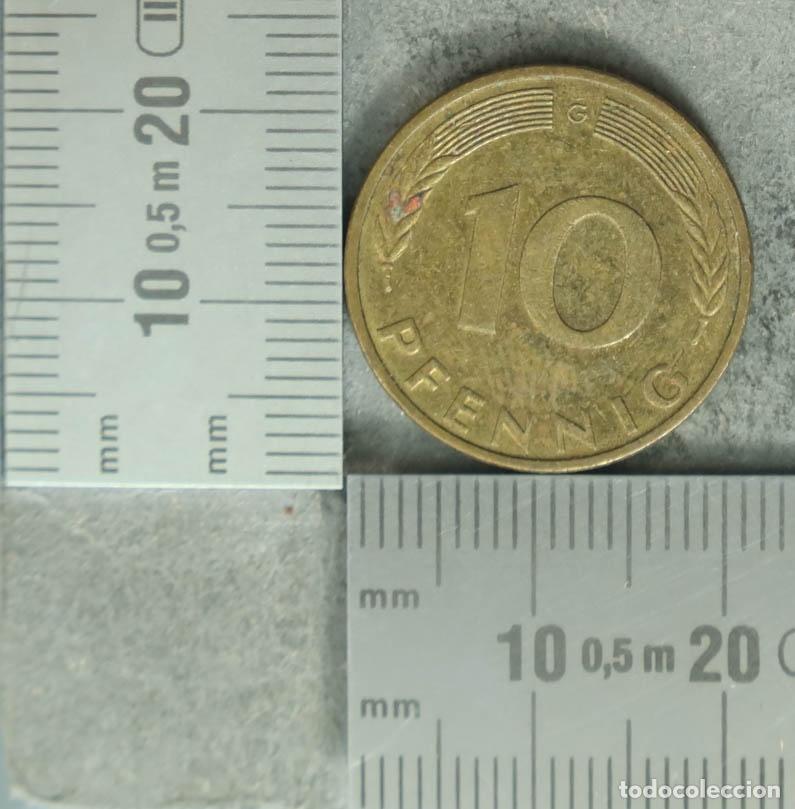 Alte M&uuml;nzen aus Europa: MONEDA. 10 Pfennig - Alemania - Rep&uacute;blica Federal 1985