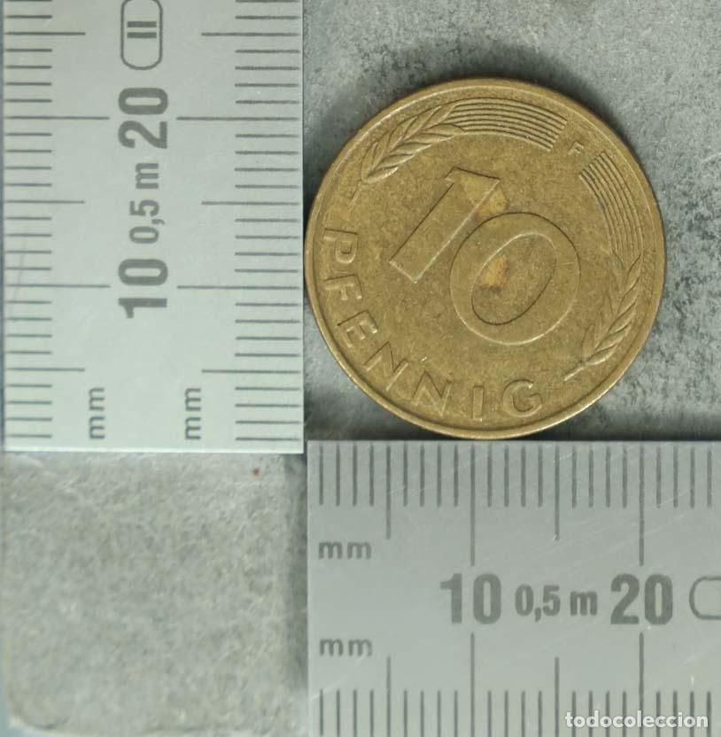Alte M&uuml;nzen aus Europa: MONEDA. 10 Pfennig - Alemania - 1986