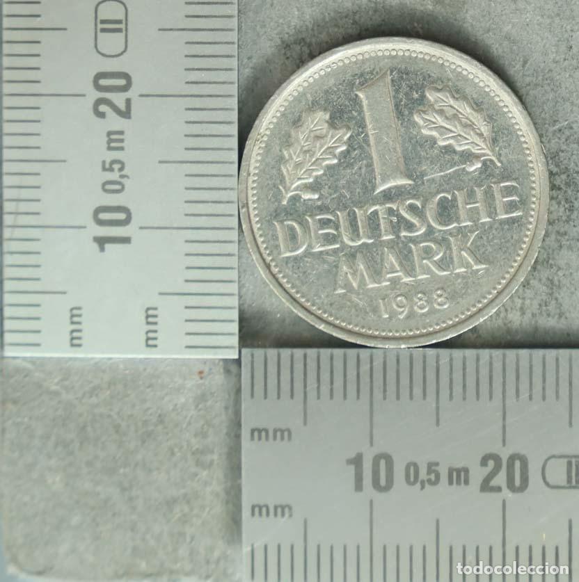 Monedas antiguas de Europa: MONEDA. 1 Deutsche Mark - Alemania - Rep&uacute;blica Federal 1988