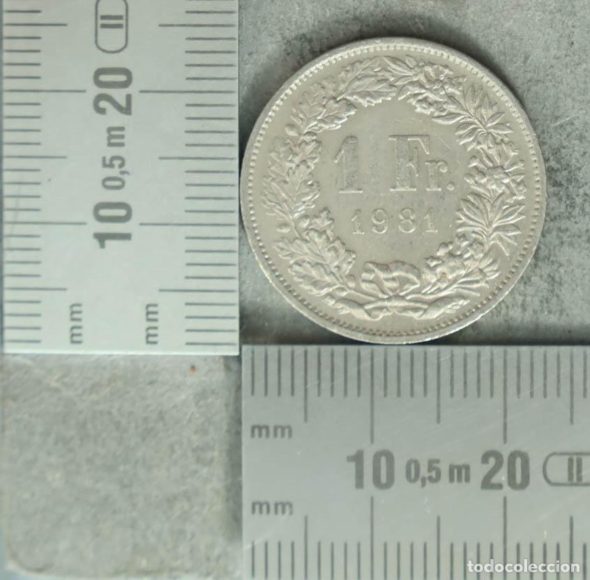 Monedas antiguas de Europa: MONEDA. 1 Franco - Suiza - Helvetia 1981