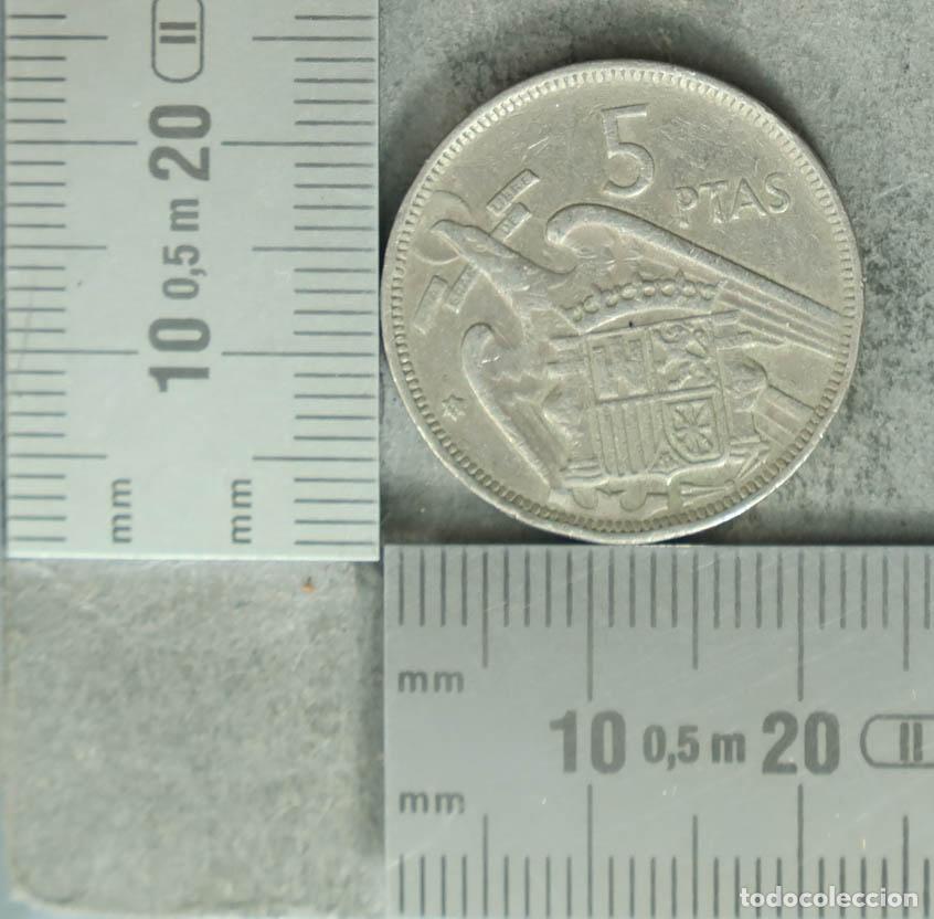 Monedas antiguas de Europa: MONEDA. 5 Pesetas - Espa&ntilde;a - Francisco Franco - Caudillo de Espa&ntilde;a por la Gracia de Dios 1957