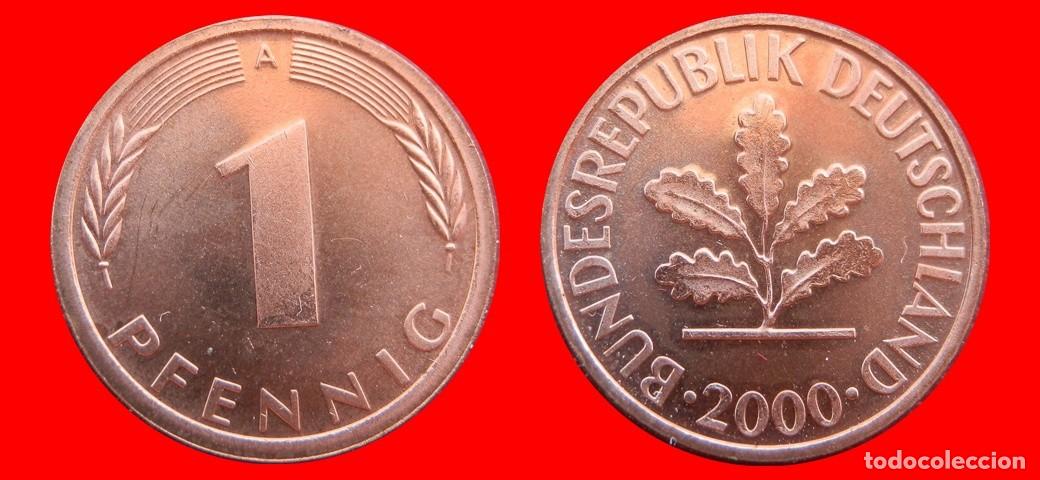 Monedas antiguas de Europa: 1 PFENNIG 2000-A PROOF BRD ALEMANIA-150650